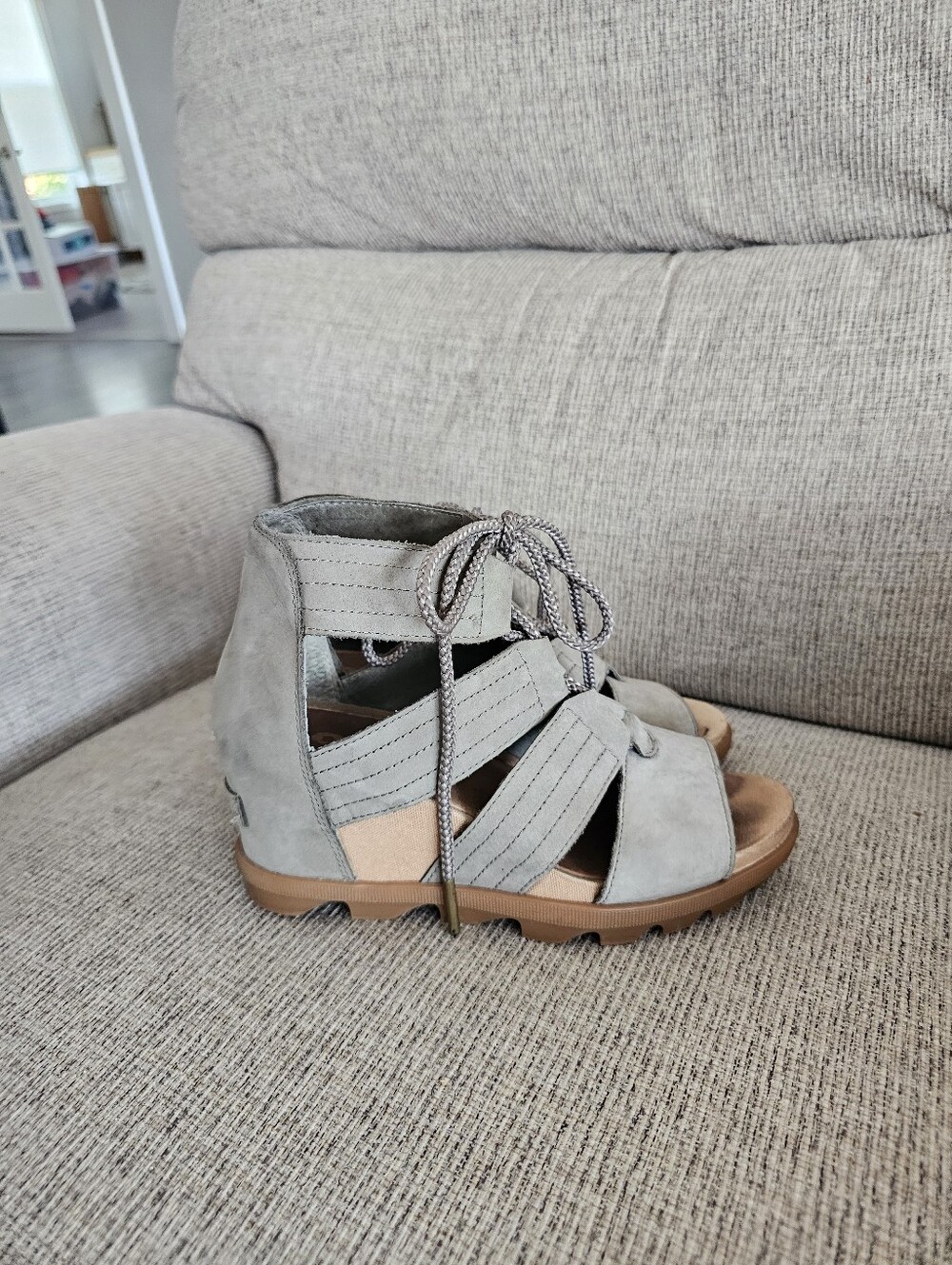Sorel Women's Joanie II Lace Wedge Sandal Size 7 - Picture 5 of 9